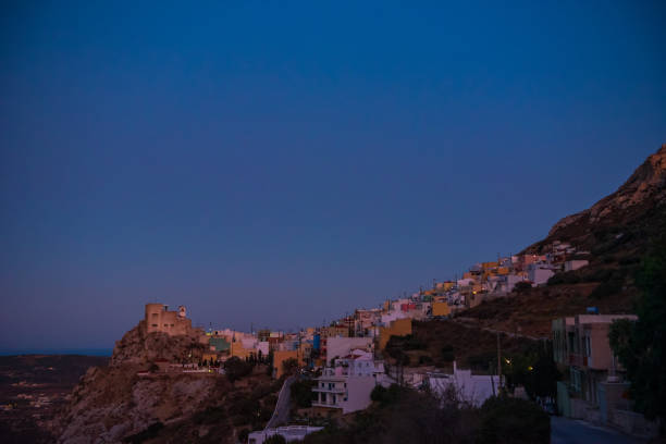 istock Night view about Menetes, Karpathos 1207317777