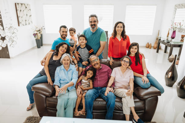 istock Latino multi-generation family on family gathering 1207318366
