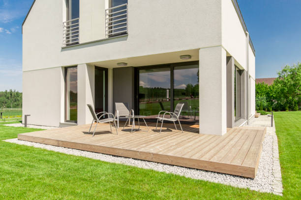 istock Minimalist modern house terrace 1207321703
