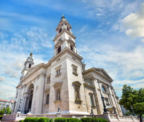 Photo of st. Stephen's basilica in Budapest in Hungary