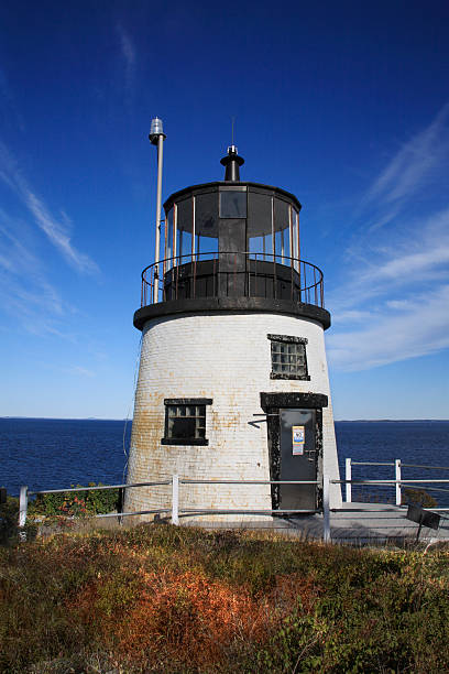 головой совы у свет - owls head lighthouse стоковые фото и изображения