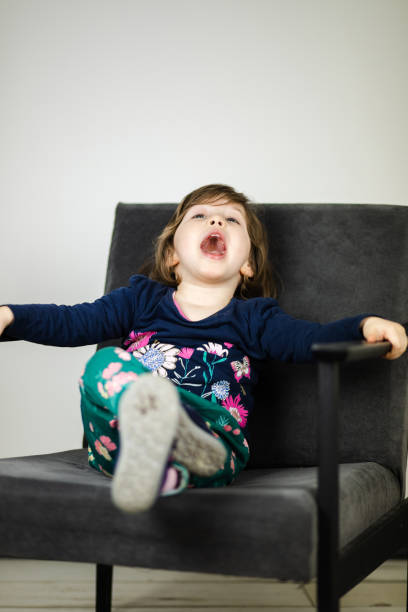 istock Bored toddler girl shouting 1207326269