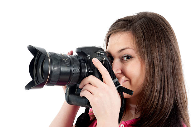 istock Young photographer taking pictures 120732658
