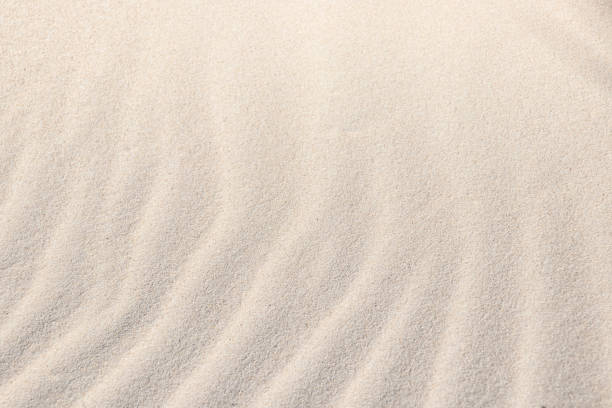 istock Light, beige, sand, wave, reflect, shadow. Beautiful patterns in a sand of dune like ruffle in water. Close-up. Summer concept. 1207329177