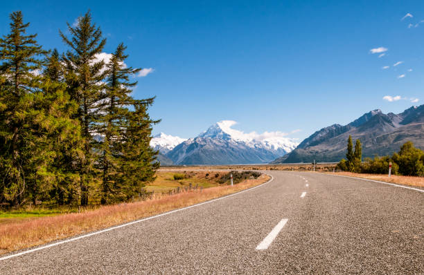 istock Open road to Mount Cook in New Zealand 1207331069