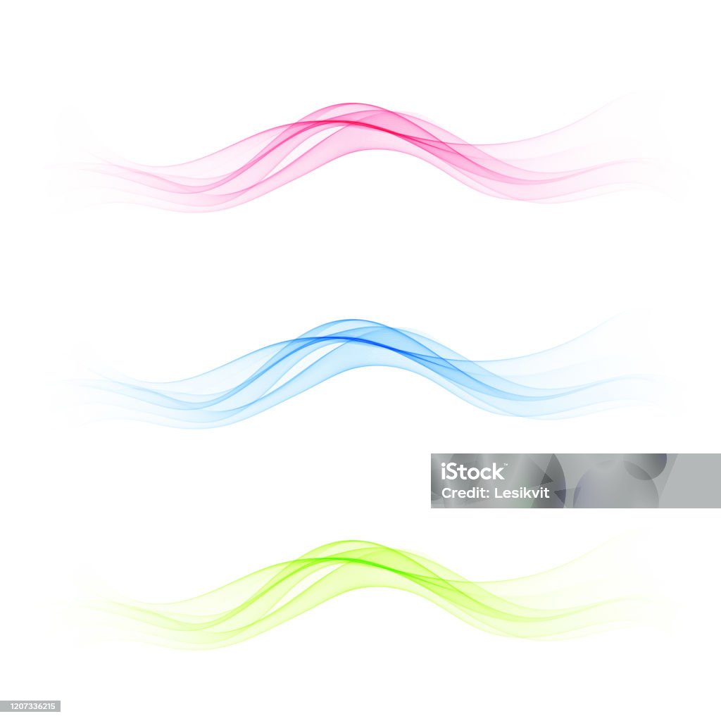 Brightwave Pattern Set Abstract Wave Pattern Blue Wave Green Wave Red Wave Transparent ...