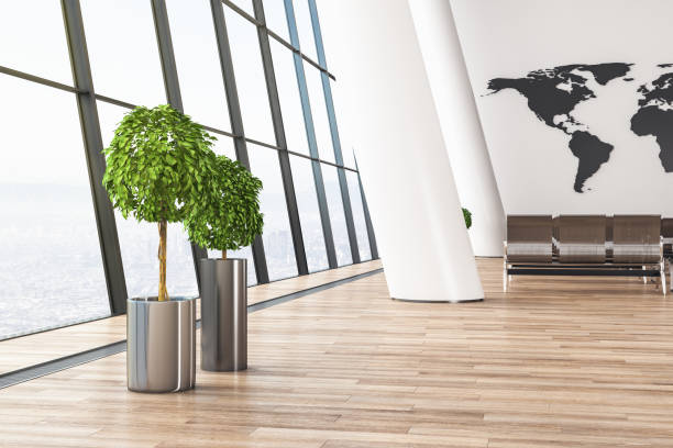 istock Modern airport waiting area 1207340037
