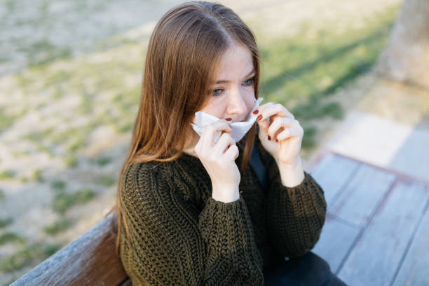 istock Woman wearing mask to avoid infectious diseases 1207341418