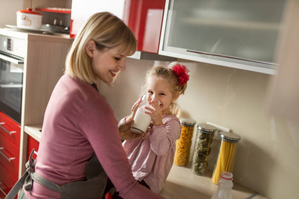 istock Child loves milk 1207344111