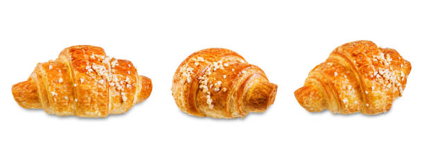 istock Croissant with nuts on a white isolated background 1207344951