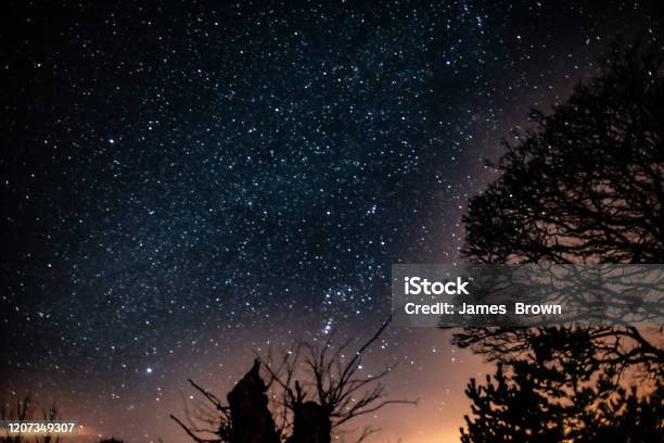 Sky At Night Near Bushmills Causeway Coast Northern Ireland Stock Photo - Download Image Now