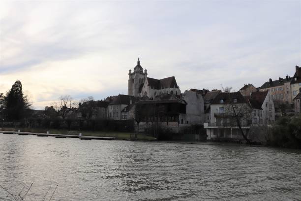 The stream from Rhône to Rhin in the town of Dole The stream from Rhône to Rhin in the town of Dole - town of Dole - department of Jura - France dole stock pictures, royalty-free photos & images