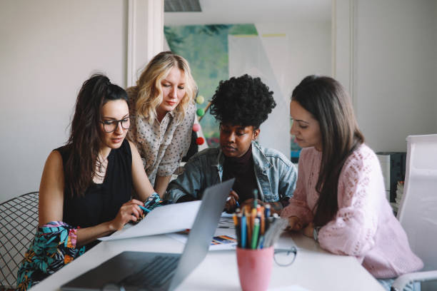 istock Group of women working in the office 1207367512