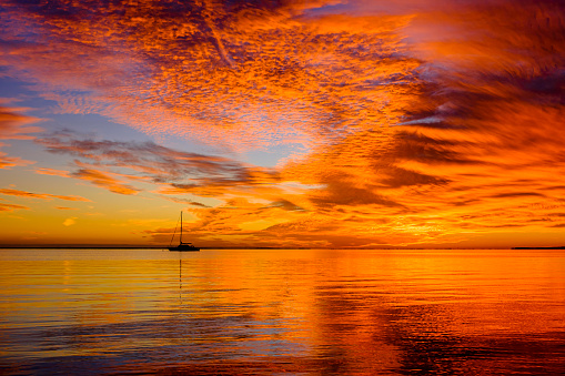 The natural beauty of the Florida Keys at sunset.