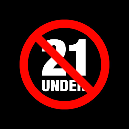 no under twenty one entry badge