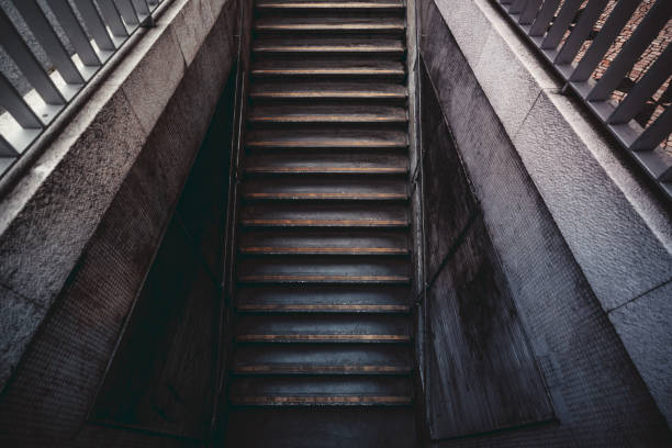 istock Concrete stairs to the subway 1207378762