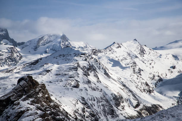 istock snow covered peaks in the Swiss Alps 1207383965