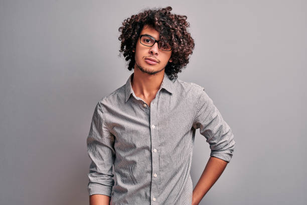 Confident Arabian Handsome Boy Studio Shot Stock Photo - Download Image Now  - Men, Serious, Cut Out - iStock