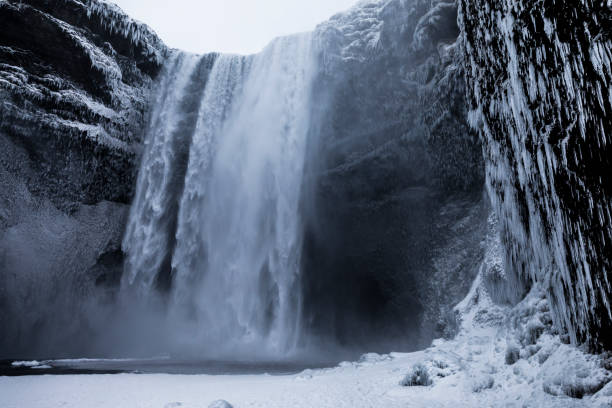 istock Skogafoss Waterfall during winter, Iceland 1207388084