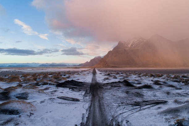 istock Vestrahorn Mountain range on Stokksnes Beach 1207388182