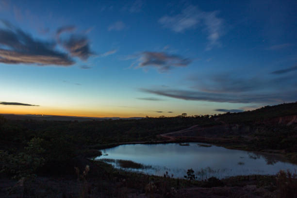istock Dusk in the lake. 1207389282