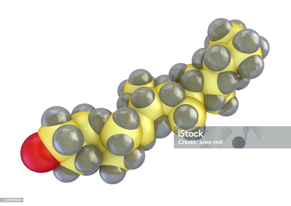 Modello di colesterolo - Foto stock royalty-free di Acidi grassi trans