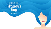istock Happy International Women's Day. International Women's Day on March 8th flat design vector illustrations. 1207401123