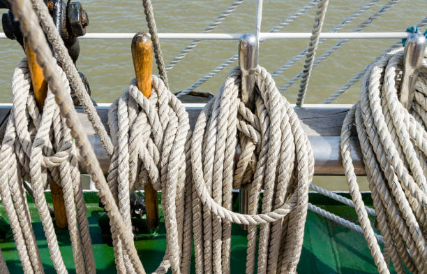 istock Mast sailing ship against a blue sky 1207401386