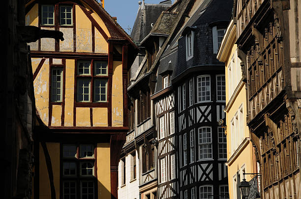 istock Normandy, old house in Rouen - buildings 120740564