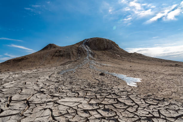 istock Mud volcano, amazing natural phenomenon 1207415752