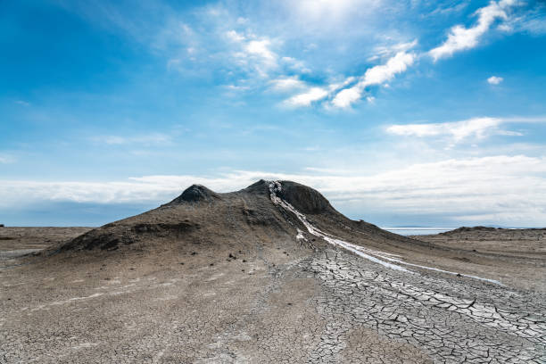 istock Mud volcano, amazing natural phenomenon 1207415783