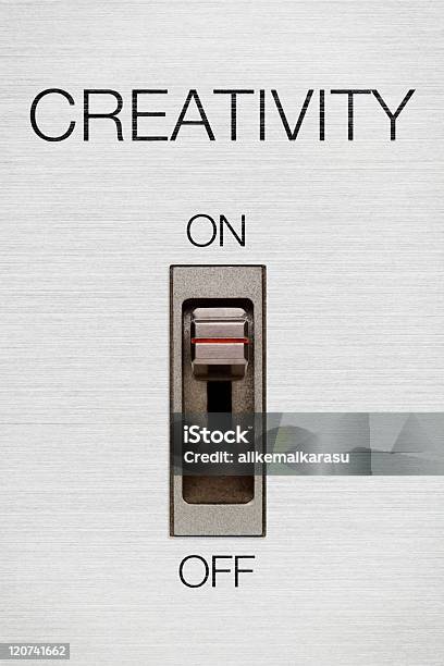 Creativity On Off Switch Button Stock Photo - Download Image Now ...
