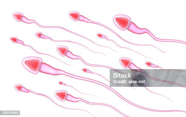 Спермы Изолирован На Белом — стоковые фотографии и другие картинки Сперма - Сперма, Трёхразмерный, Белый