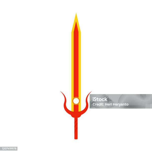 Anime Sword Designs Metal Sword European Straight Swords Asia Sword Vector  Realistic Sword Isolated Stock Illustration - Download Image Now - iStock