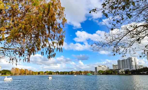istock Scenic landscape Lake Eola in downtown Orlando Florida 1207419990
