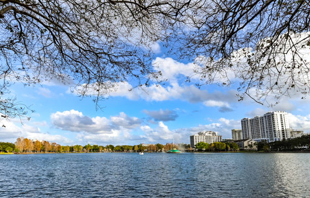 istock Scenic landscape Lake Eola in downtown Orlando Florida 1207420150