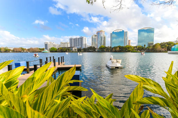 istock Scenic landscape Lake Eola in downtown Orlando Florida 1207420292