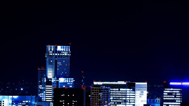 istock A beautiful night view of Sapporo 1207421976