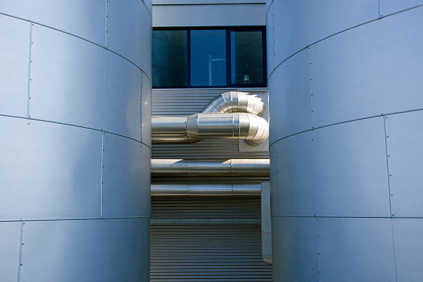 detalle de planta de energía - schwerindustrie fotografías e imágenes de stock