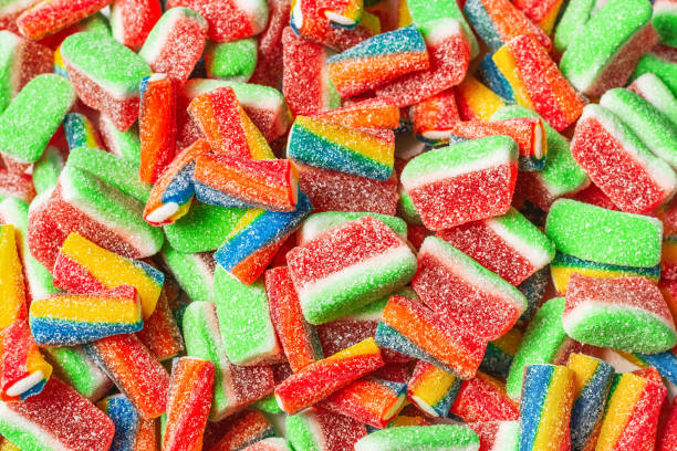 istock Assorted gummy candies. Top view. Jelly  sweets. 1207439034