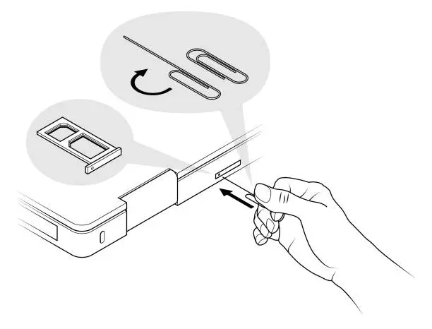 Vector illustration of Servicing IT Equipment