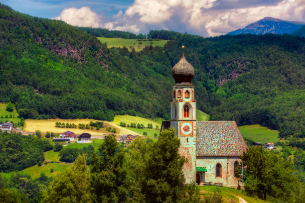 istock St Constantine Church (Chiesa de San Costantino), South Tyrol, Italy 1207443173