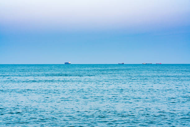 istock Sunset blues hour shantou city coastal scenery 1207452934