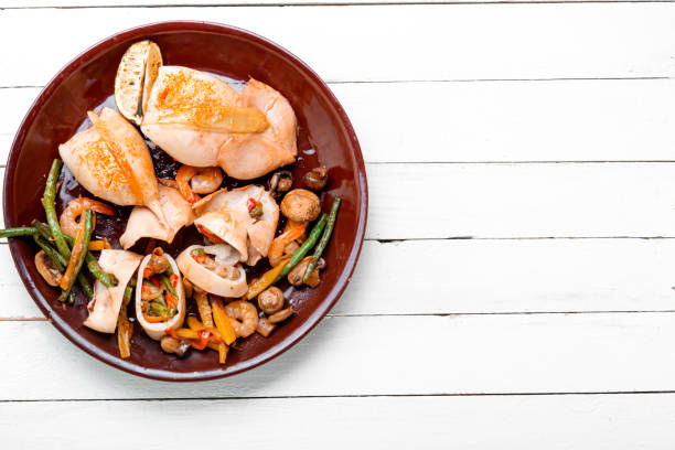 istock Squid filling with vegetables 1207455058