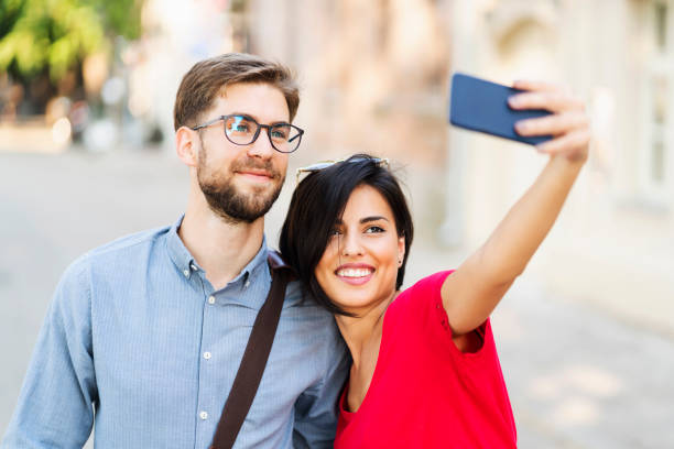 istock She is thrilled to take a photo with him 1207458508