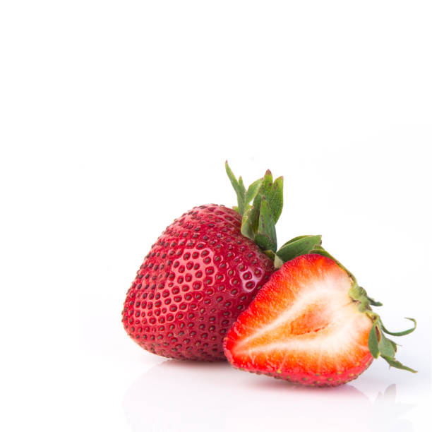 istock strawberry with concept on background 1207460230