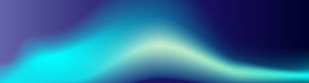 Panoramic vibrant gradient abstract background Panorama. Modern abstract background with color vibrant gradient shapes. Trendy design template for banners, flyers, covers, presentations, identity, landing pages, websites. Vector illustration. green science background stock illustrations