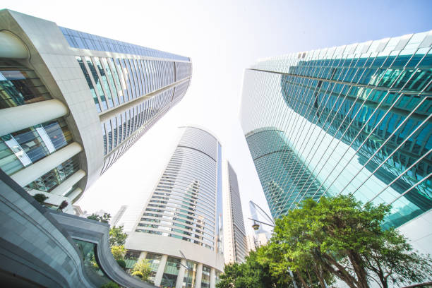 istock Modern office building facade, Hong Kong 1207463418