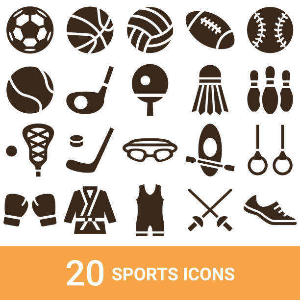 Product icons, sports, silhouettes, 20 sets Product icons, sports, silhouettes, 20 sets. wrestling sport stock illustrations