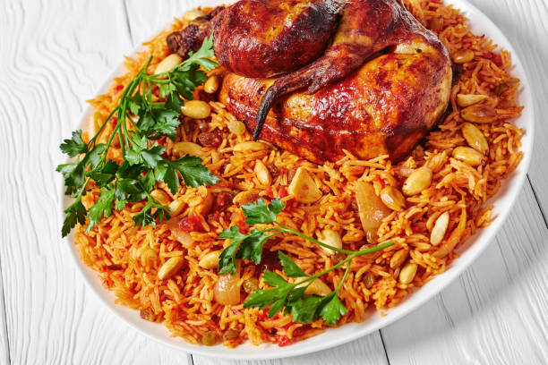 istock Chicken kabsa - homemade arabian rice 1207466976